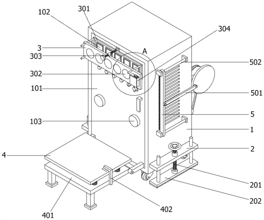 Electronic information technology anti-interference device convenient to move