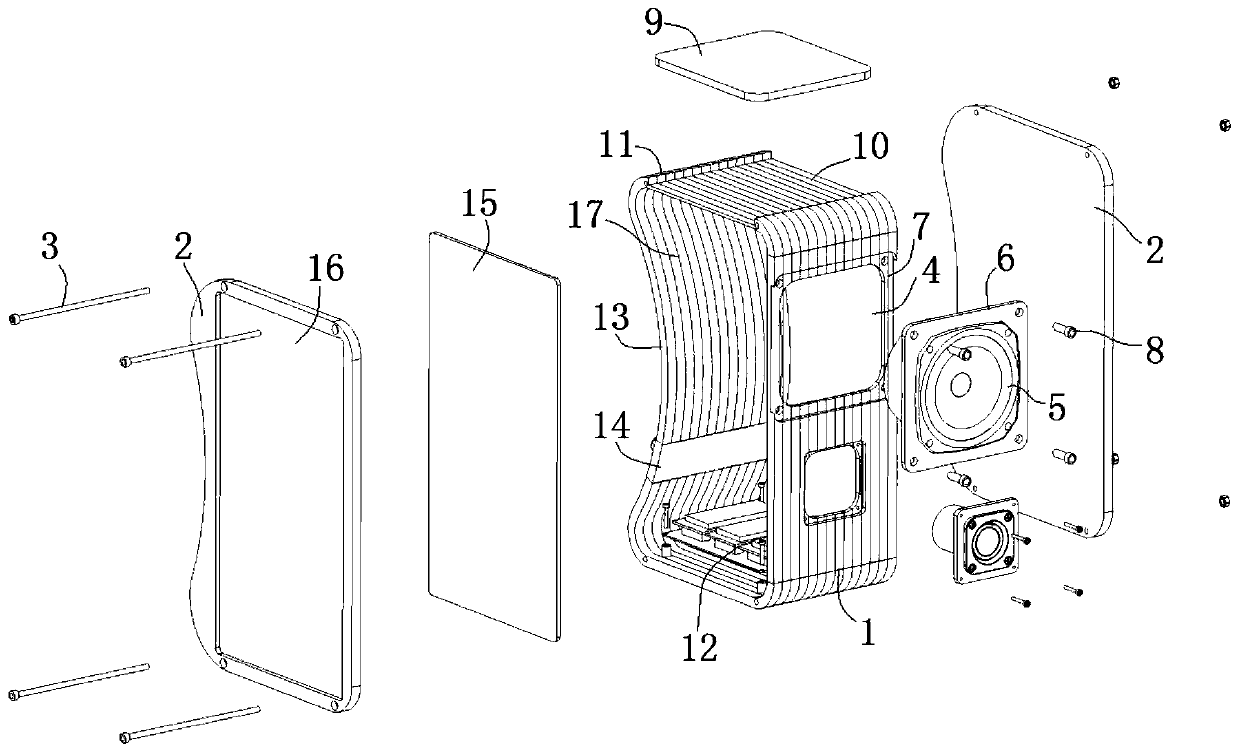 Modular visual integrated sound box