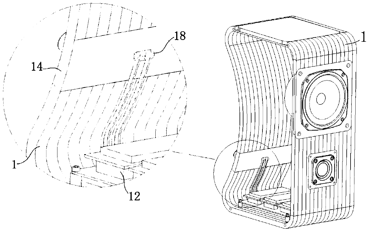 Modular visual integrated sound box