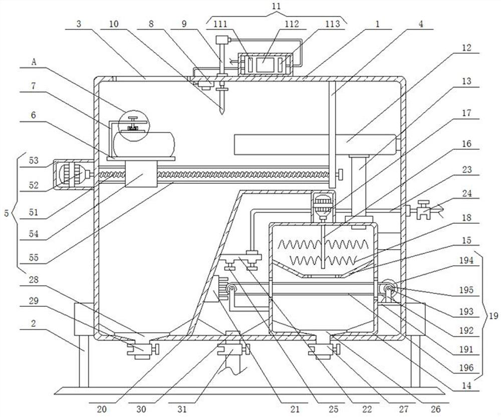 Kiwi fruit processing device