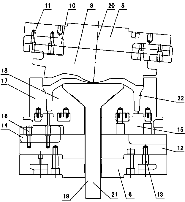 Processing method of carrying out rotary forging on forge pieces with high precision of truck hub