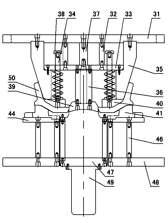 Processing method of carrying out rotary forging on forge pieces with high precision of truck hub