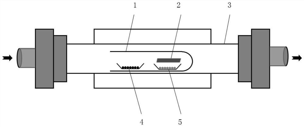 A two-dimensional molybdenum ditelluride vertical heterojunction and its preparation method and application