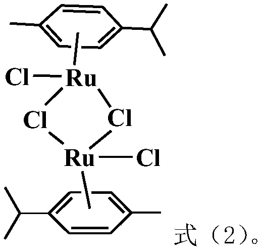 Ruthenium (II) complex for treating gastric cancer, as well as preparation method and application thereof