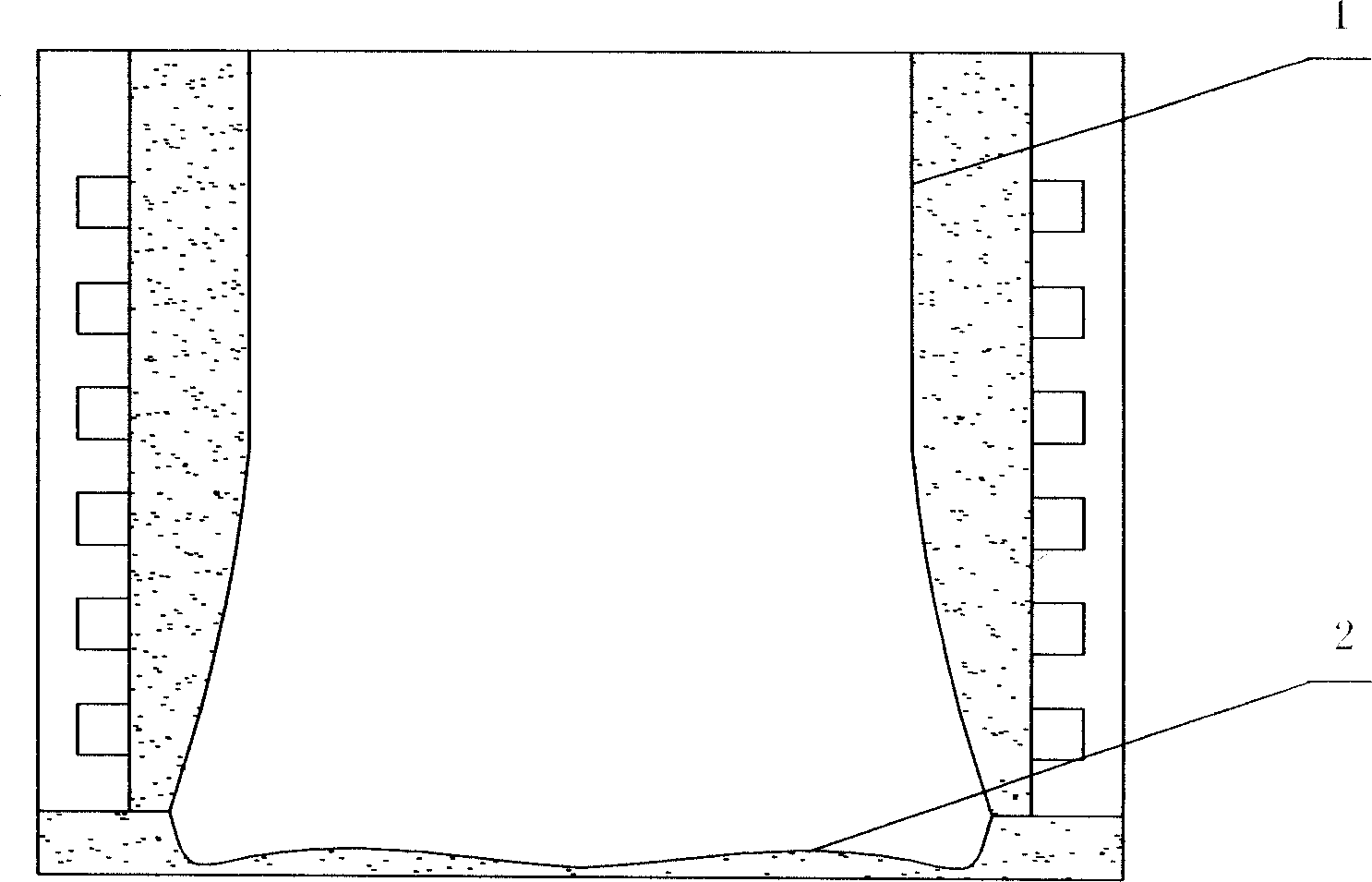 Method for repairing furnace lining of intermediate frequency furnace for steelmaking