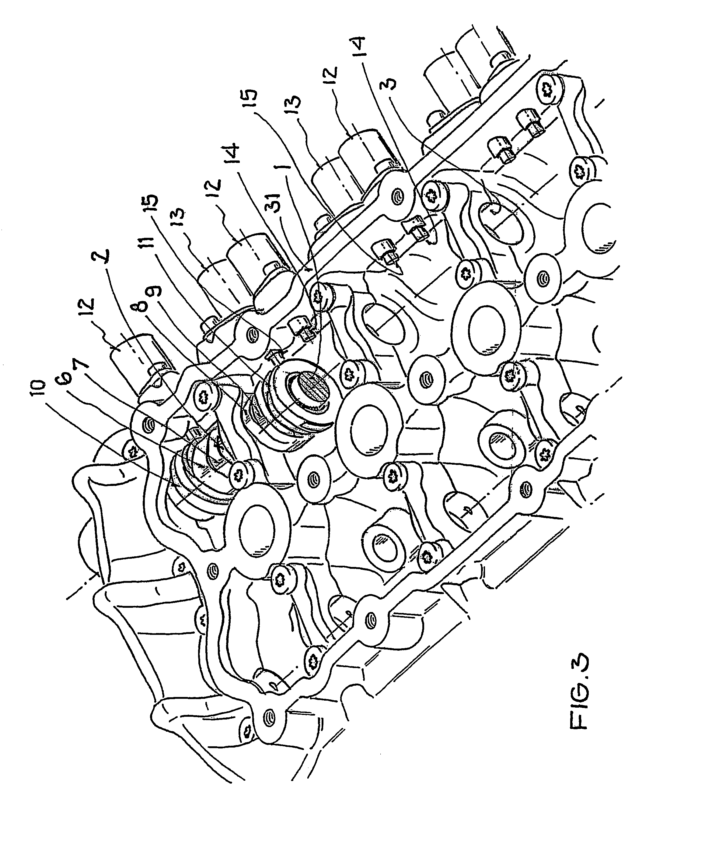 Valve drive of an internal combustion engine comprising a cylinder head