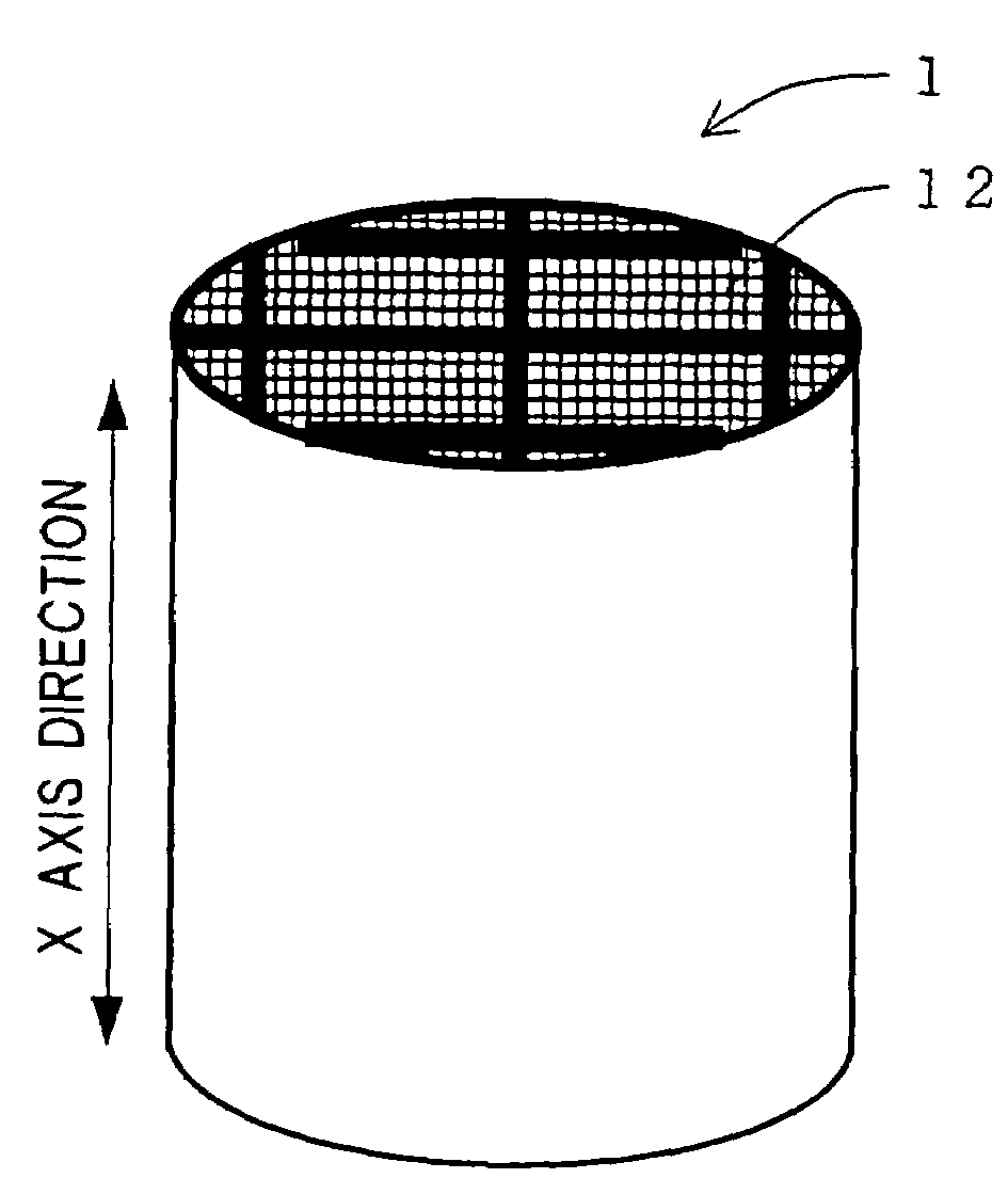 Si-containing honeycomb structure and process for production thereof