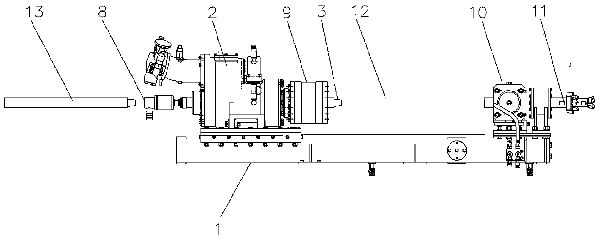 Drilling machine assembly with drilling pipe righting function