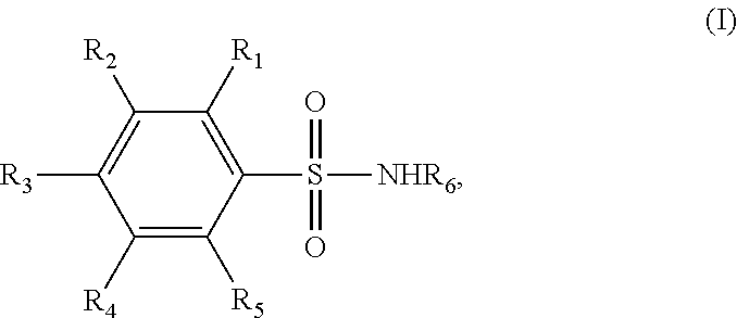 Benzenesulfonamides compositions for treatment of malignant pleural effusions