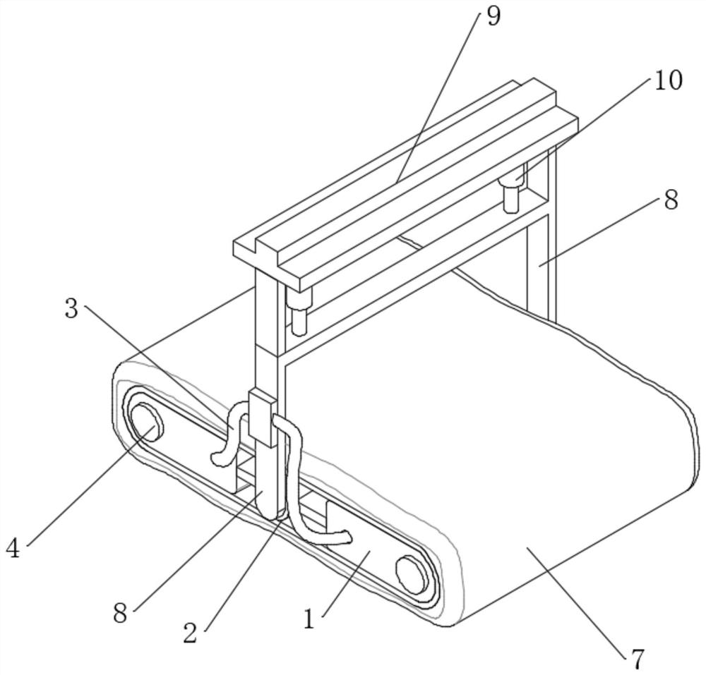 Oil stain adsorption device for non-planar metal workpiece