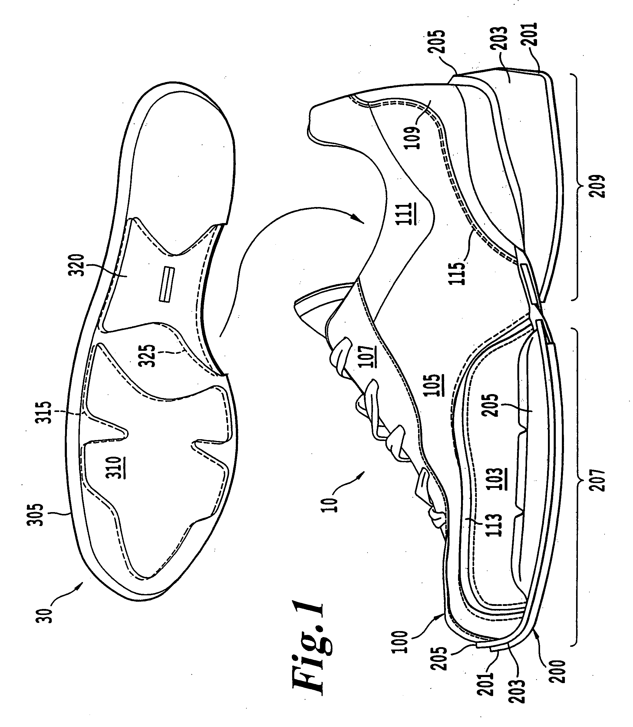 Method and system for providing a customized shoe