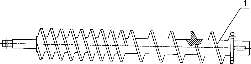 Screw rod extruding strings device