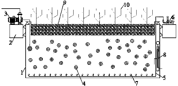 In-situ repair device and method for polluted water