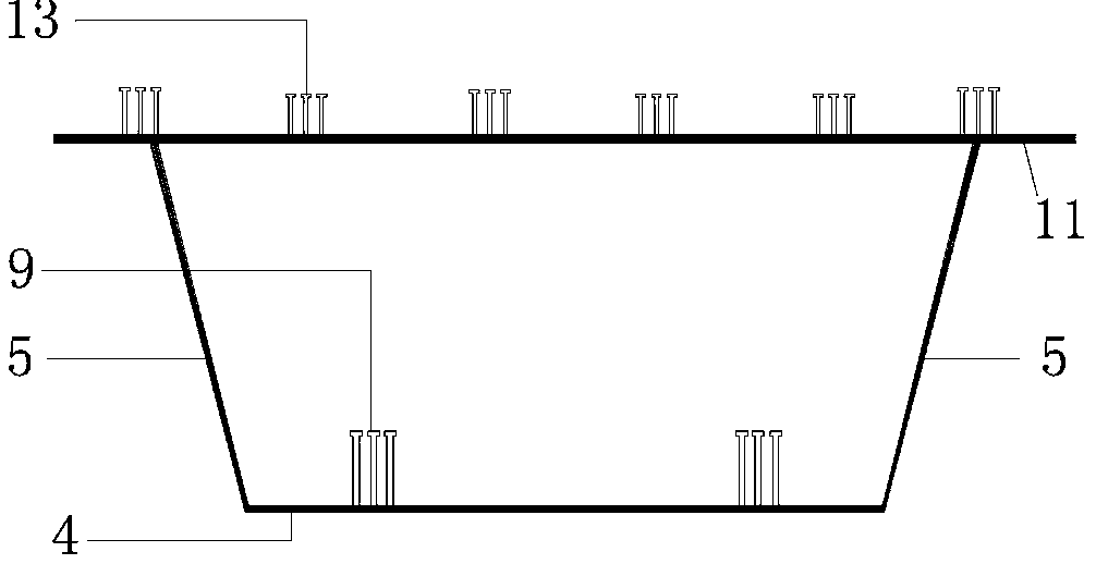 A composite steel box girder for high-speed railway and its construction method