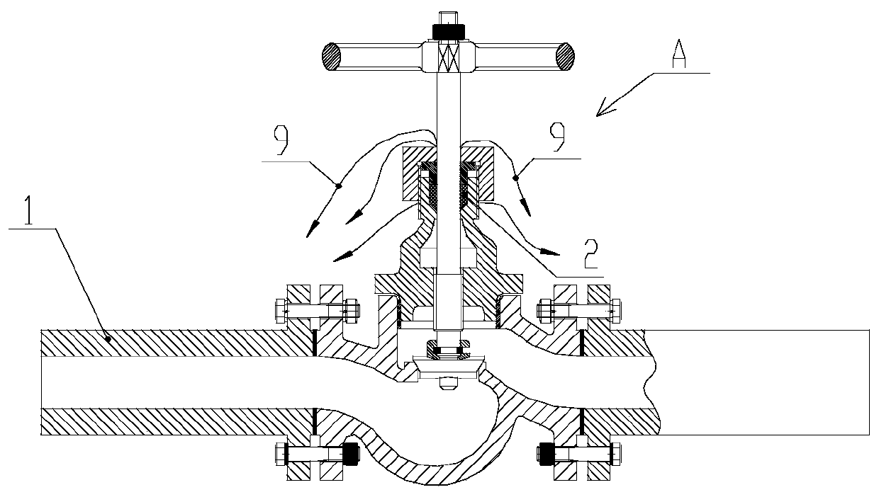 Online repair system and repair method after sealing failure of pipeline assembly