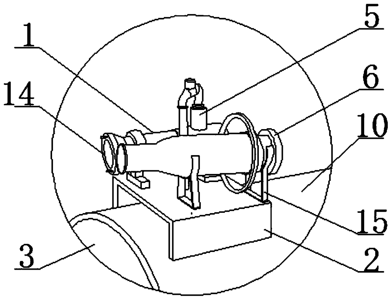 Fire foam fire extinguishing device for firefighting convenient to move