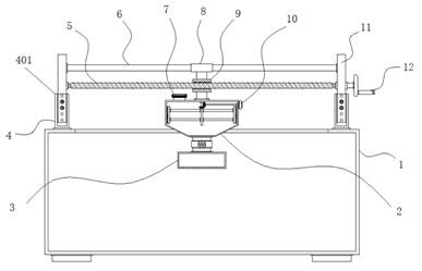 Medicament feeding device for domestic sewage treatment