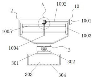 Medicament feeding device for domestic sewage treatment