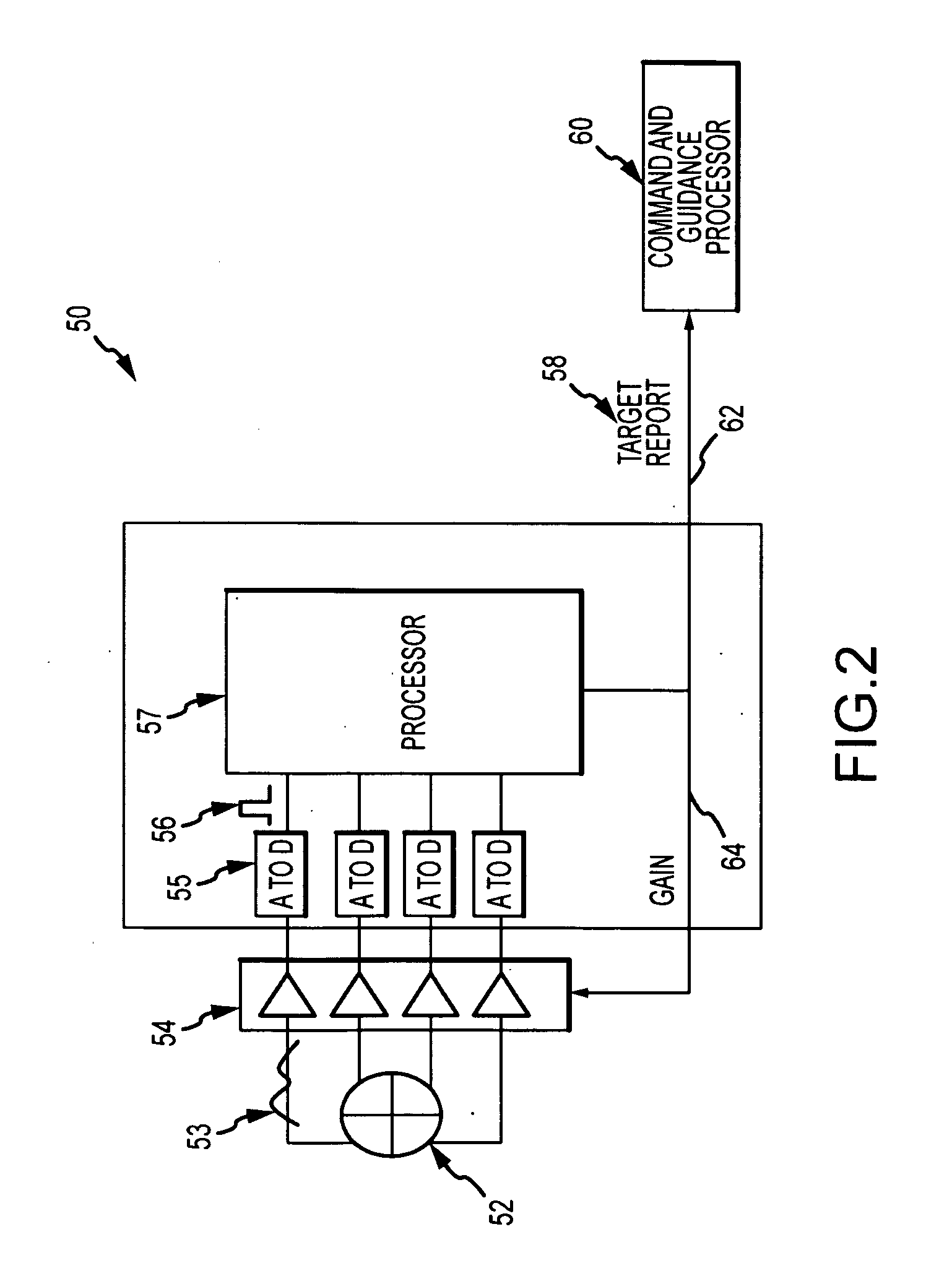 Adaptive pulse detection for all-digital line-of-sight (LOS) processor