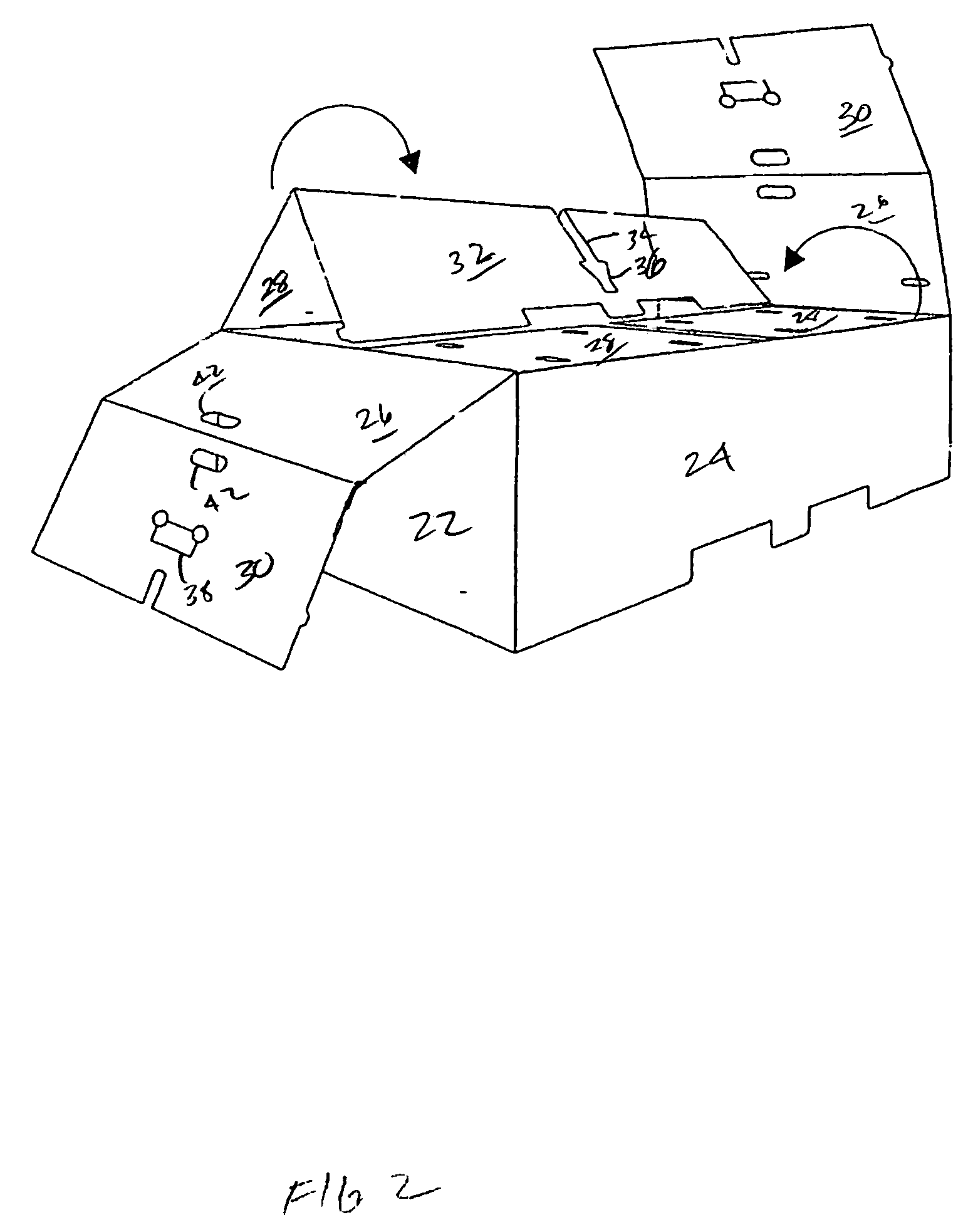 Single piece bulk bin blank and container