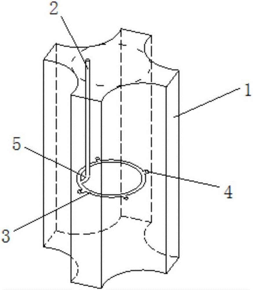 Grouting pipeline structure, X-shaped special-shaped pile for prefabricating grouting pipeline and grouting method thereof