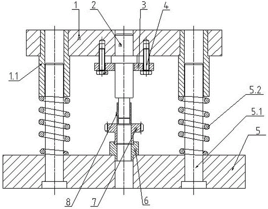 Positioning and pressing device for gear shaft hole lining thin-walled sleeve