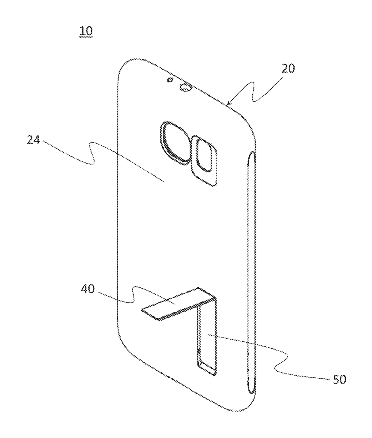 Case having standing leg for electronic devices