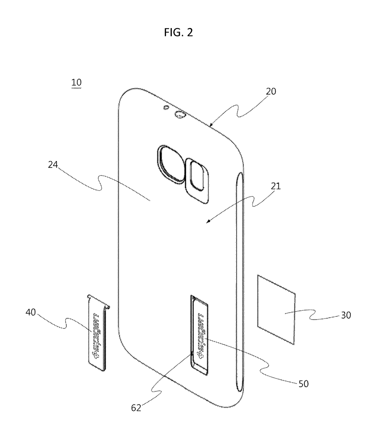 Case having standing leg for electronic devices