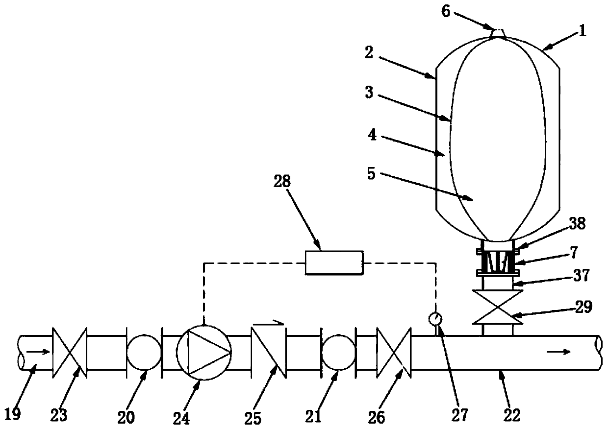 Device for keeping water body in air pressure tank fresh