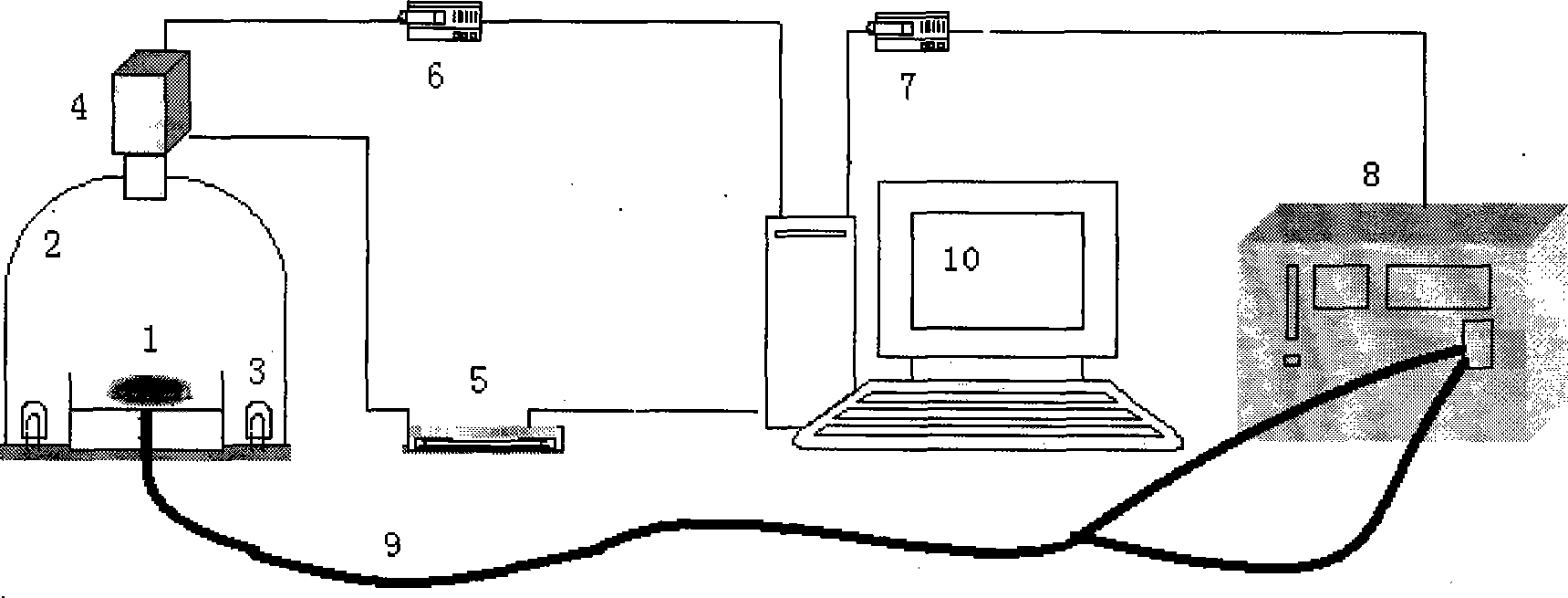 Tea quality nondestructive detecting method and device based on near-infrared spectrum and machine vision technology