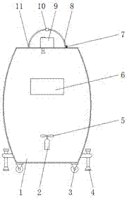 Yellow rice wine warmer facilitating wine taking