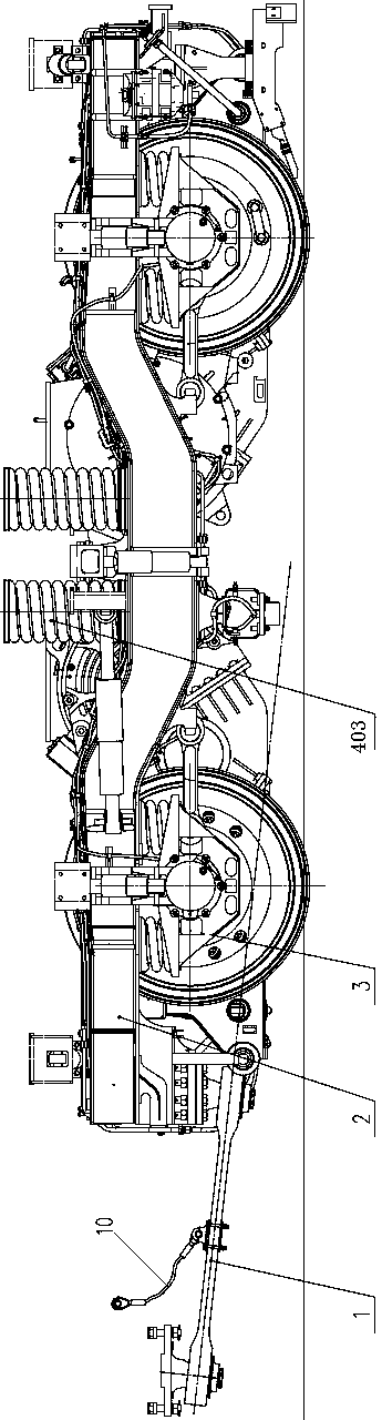 B0 bogie for power-centralized D-series high-speed train