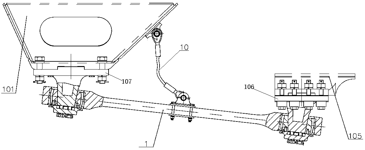 B0 bogie for power-centralized D-series high-speed train