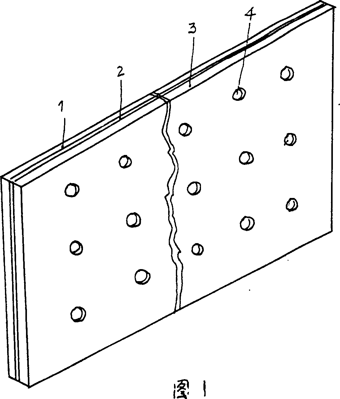 Composite decoration board of surface of stone