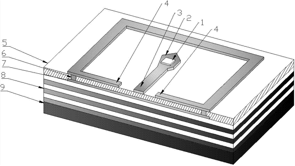 C-axis tilt gallium nitride FBAR piezoelectric mass sensor