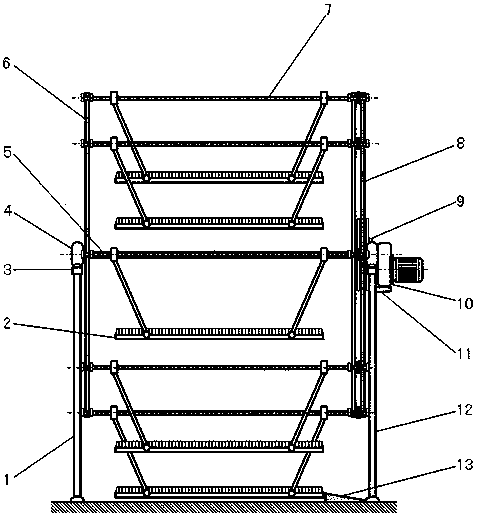 Double radial disc type anti-wind solid garage