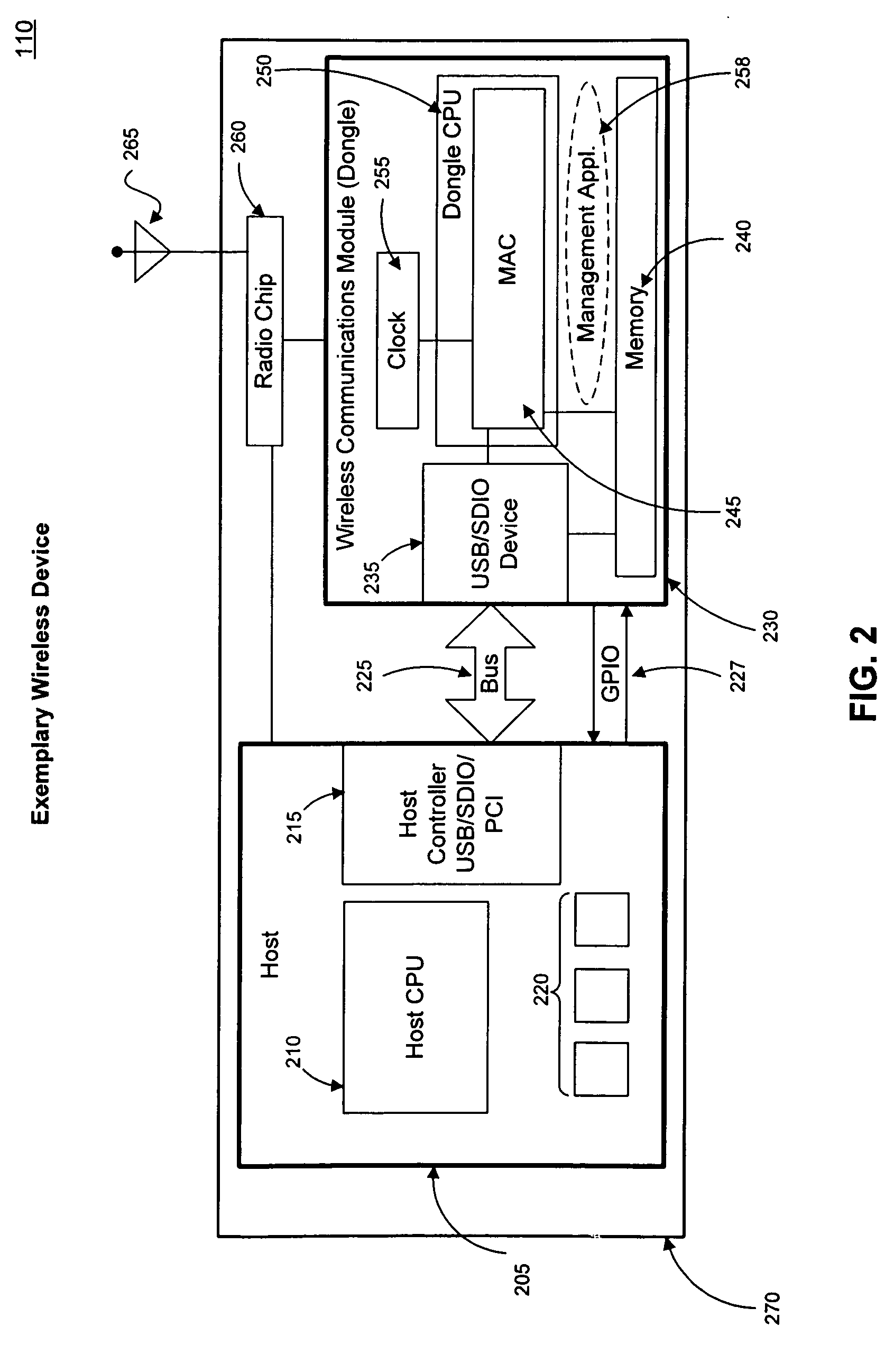 Delegated network connection management and power management in a wireless device