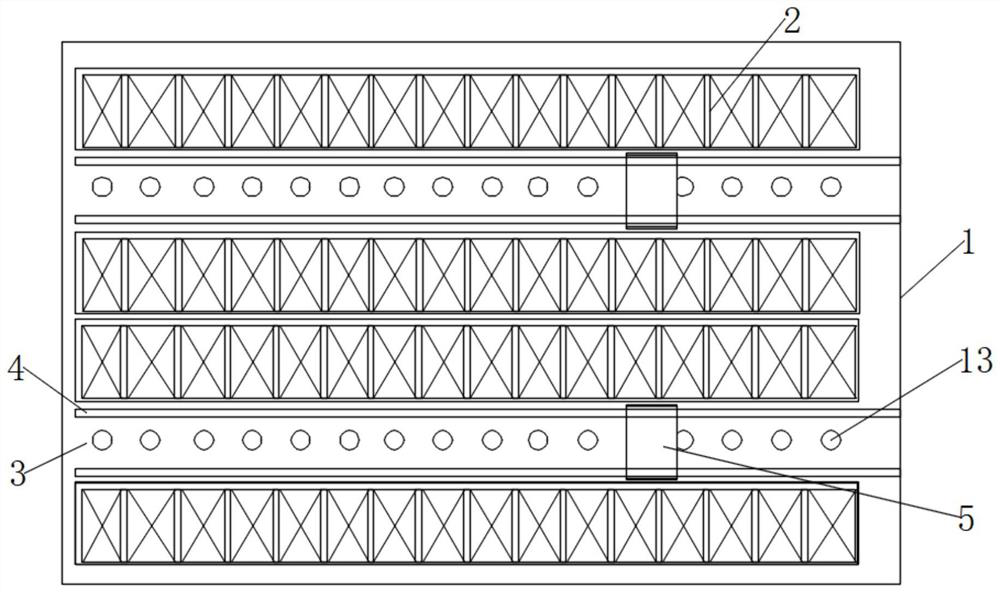 Automatic three-dimensional warehouse storage device for large and medium-sized stamping dies