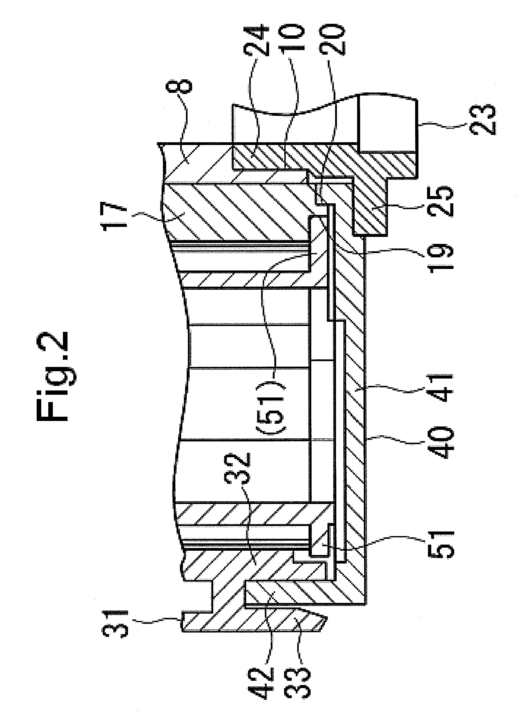 Rotational connector device including a spacer disposed in an annular space formed between a rotor and a stator