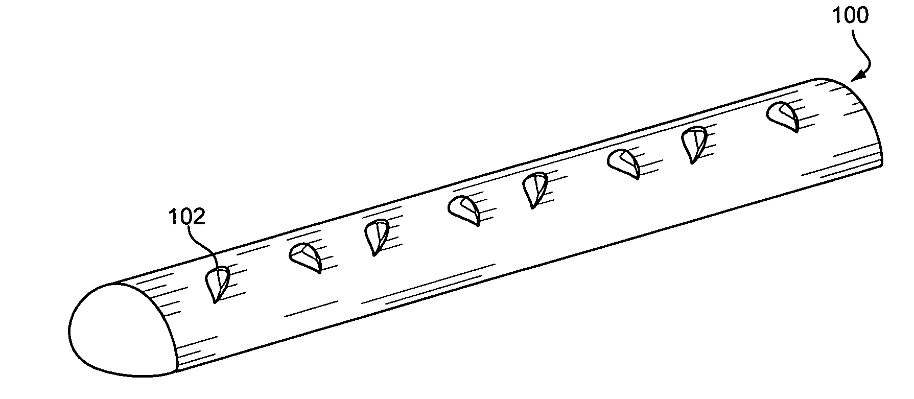 Wake generating solid elements for joule heating or infrared heating