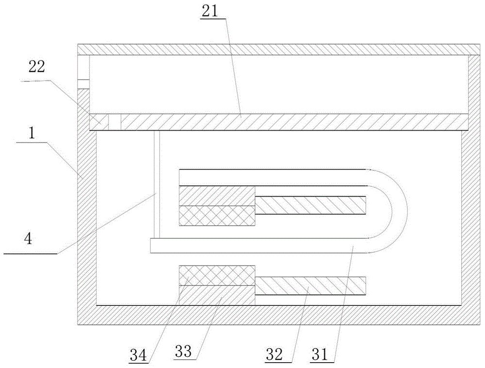 Vibrating diaphragm with concave-convex reinforcing ribs