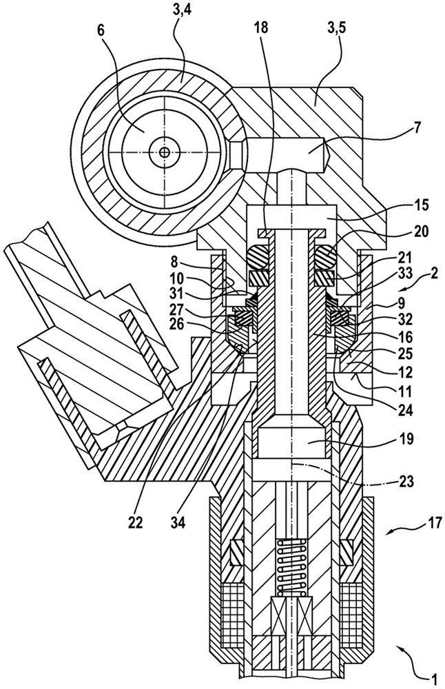 Fuel injection system comprising a fuel-guiding component, a fuel injection valve and a mounting