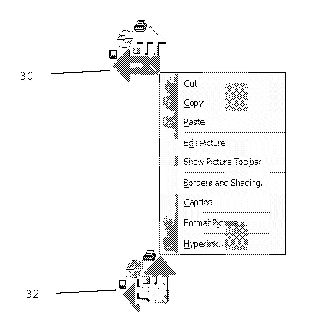 Positional navigation graphic link system