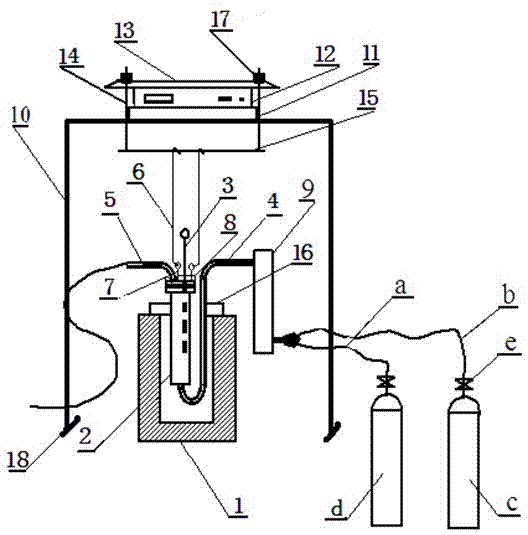 Device for dynamically detecting weight loss of coke reaction