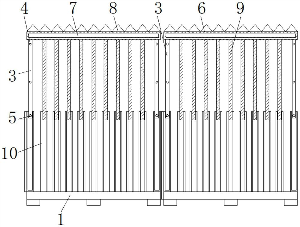 Protective fence for building urban planning