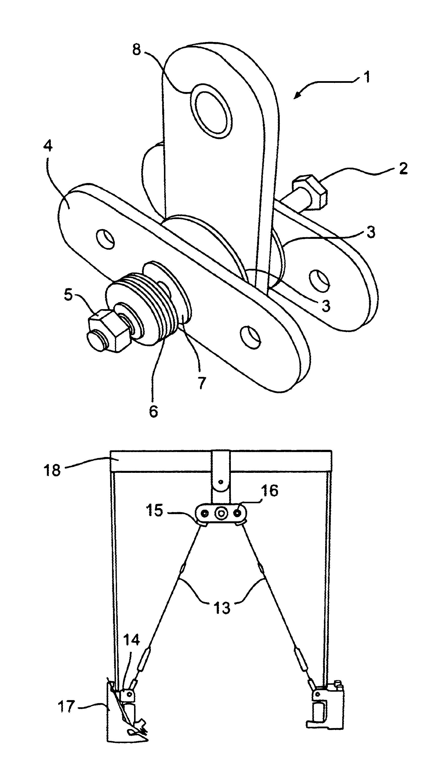 Device for damping movements of structural elements and a bracing system