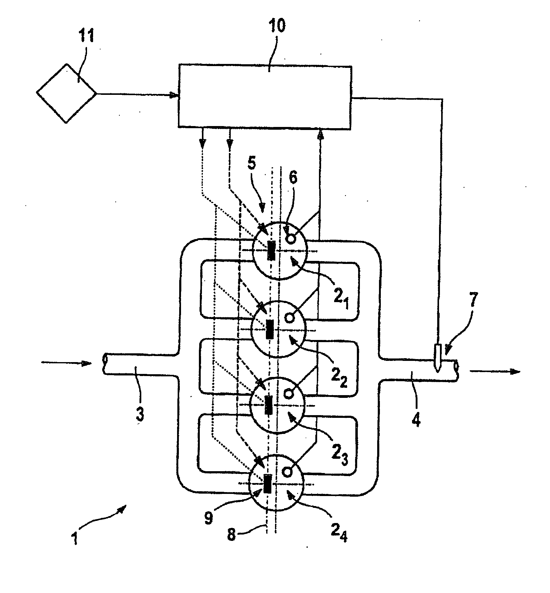 Method for controlling the compression ignition mode of an internal combustion engine