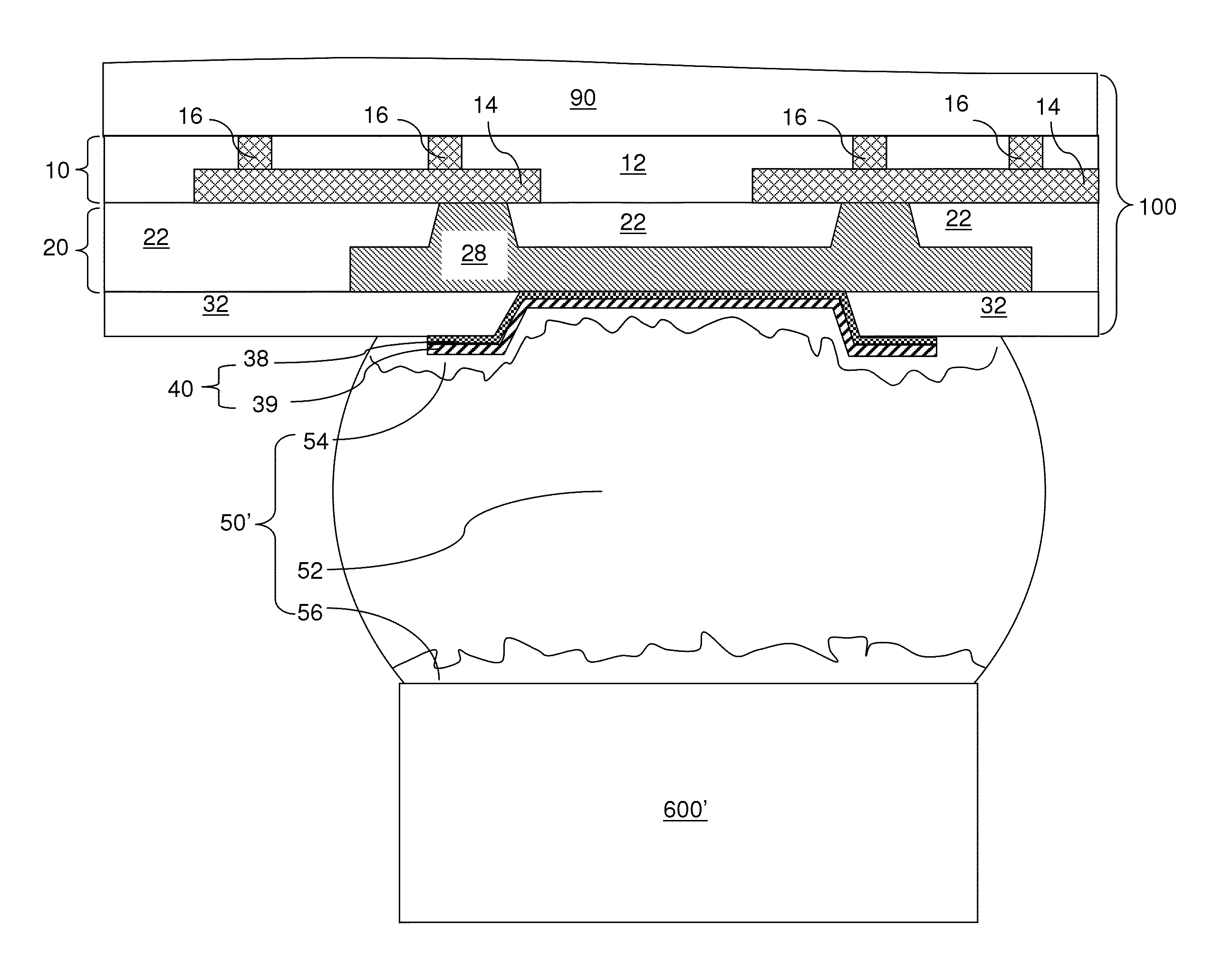 Reactive bonding of a flip chip package