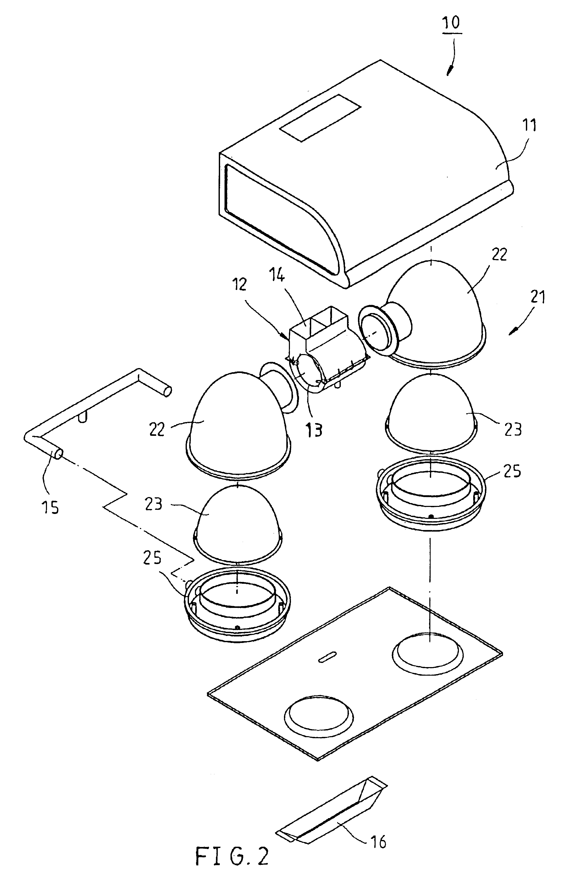 Smoke guide structure for kitchen hood