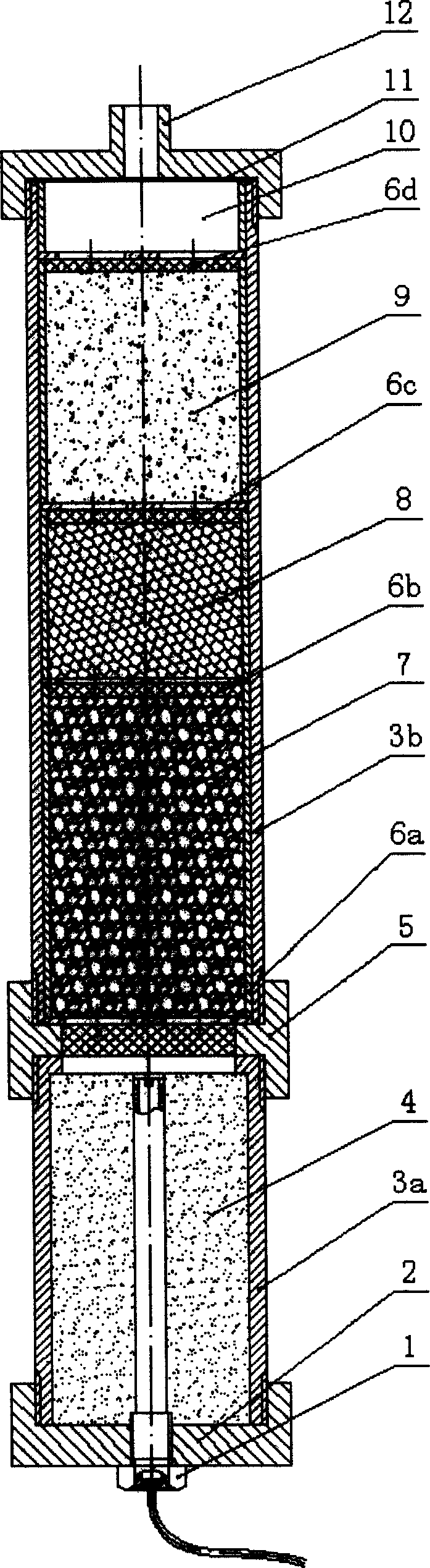 Extinguishing apparatus combined pyrotechnical aerosol with powder extinguishing agent